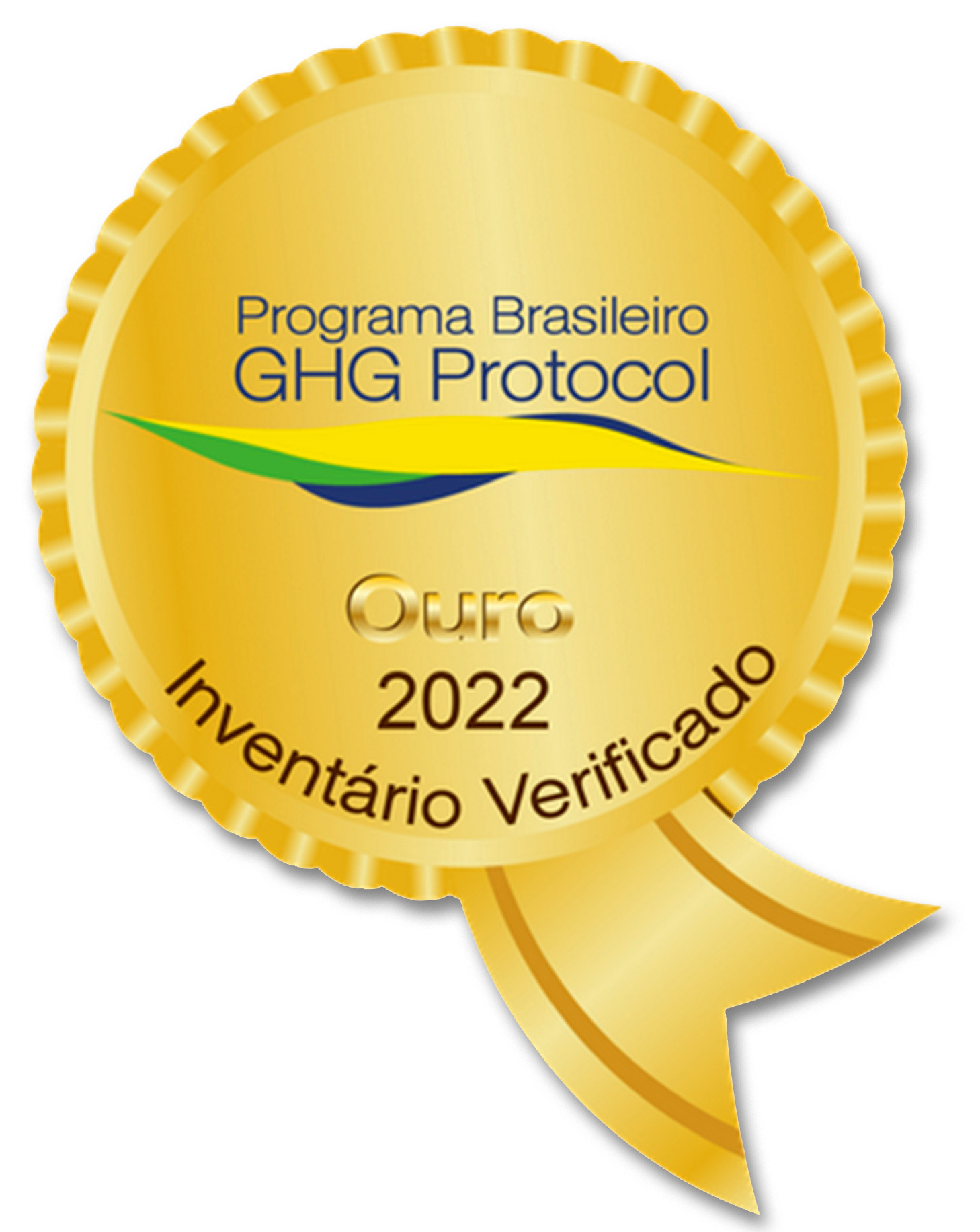 Gold seal from the Brazilian GHG Protocol Program For Innova's Greenhouse Gas Inventory 